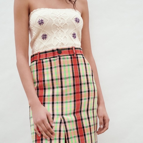 Structured midi skirt - Picture 2 of 14